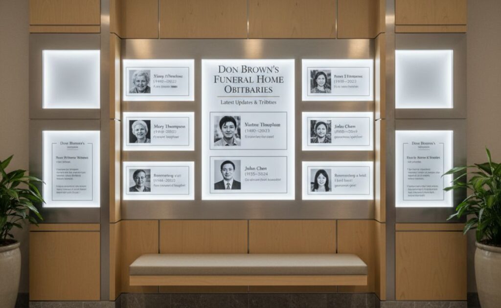 Don Brown’s Funeral Home Obituaries: Latest Updates & Tributes